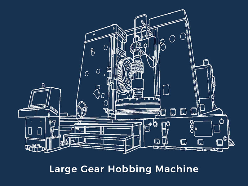 Large Gear Hobbing Machine